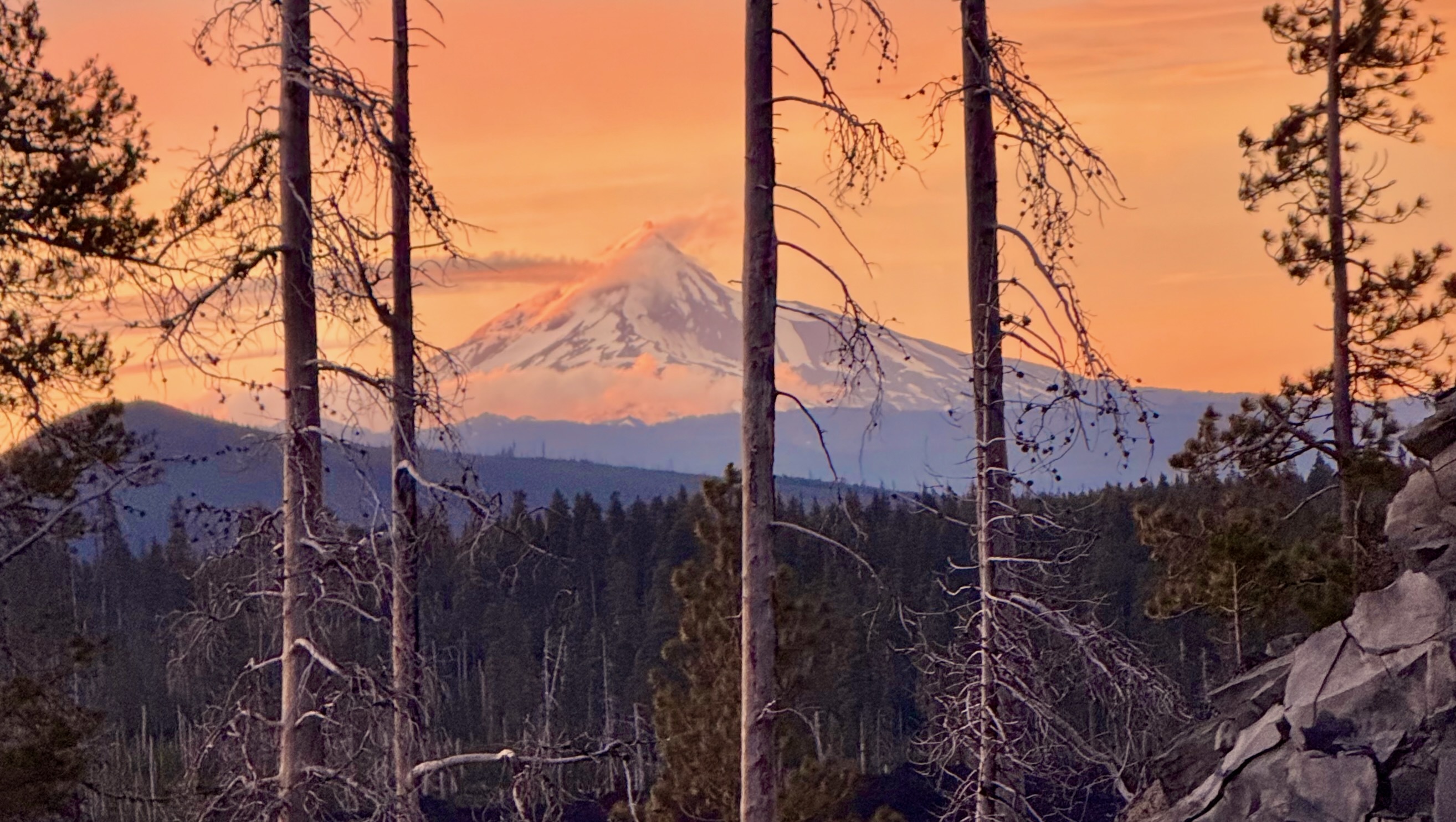 Mount Jefferson view from Sisters Oregon